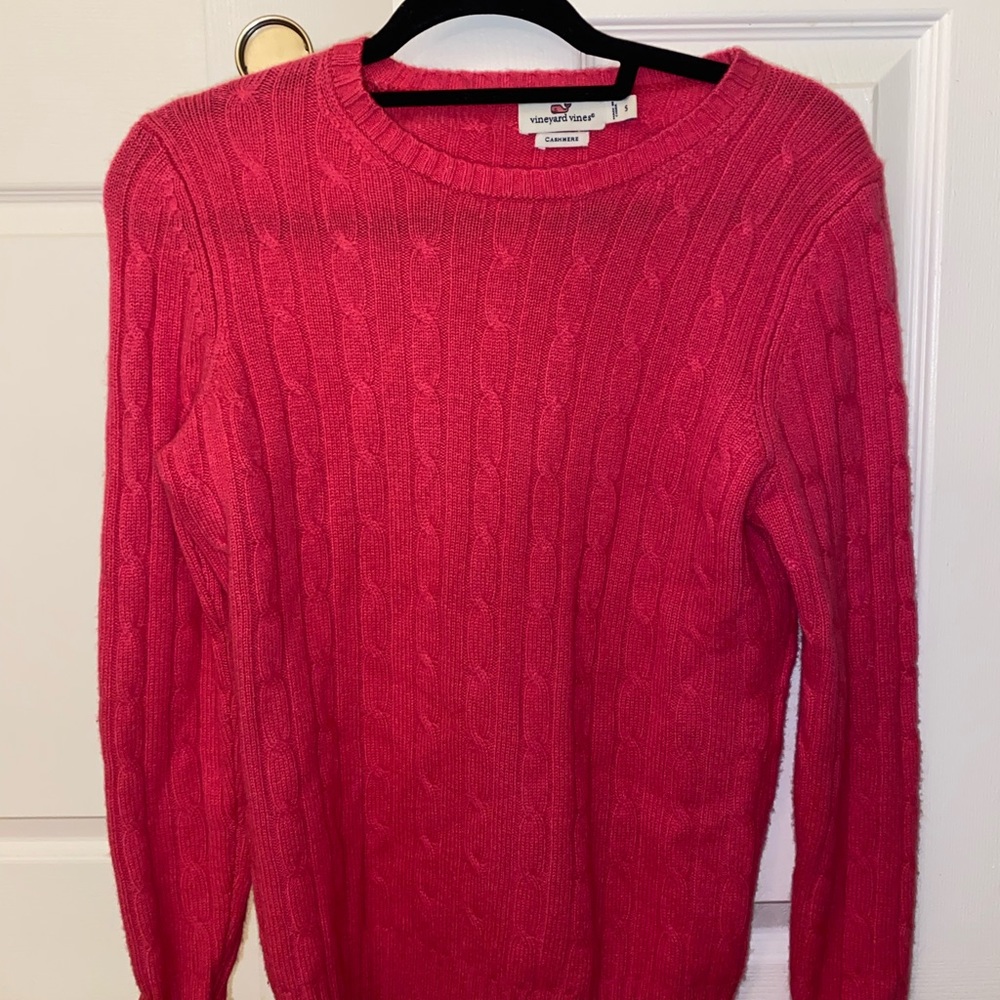 Vineyard Vines Malibu Pink Cashmere Sweater